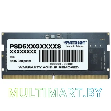 Оперативная память Patriot Signature Line 16GB DDR5 SODIMM PC5-41600 (PSD516G520081S)